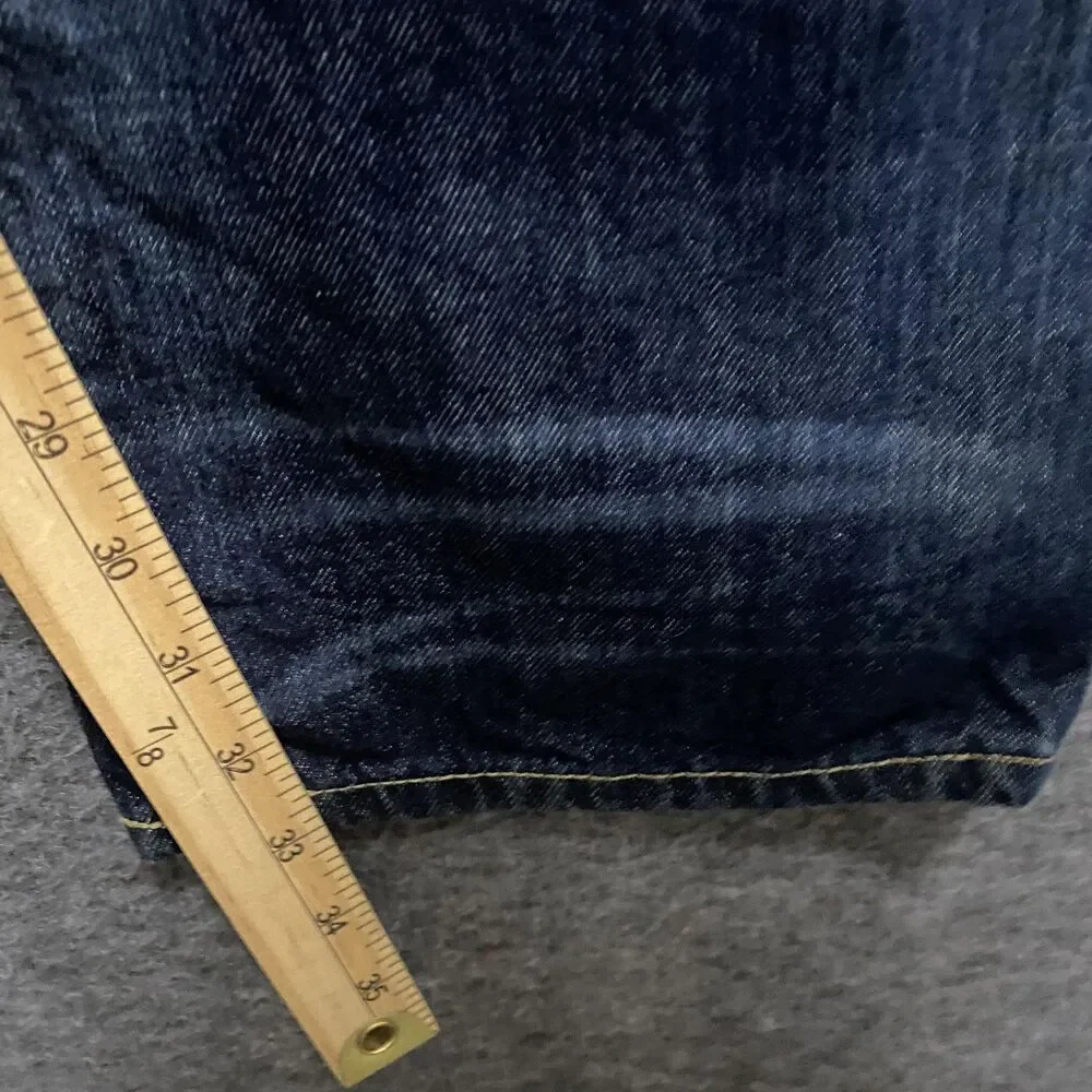Polo Ralph Lauren Hampton Relaxed Straight Jeans Mens 36x34 Blue Dark Wash Denim